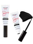 [NOON’S UP Lash Glue] Waterproof 24 Hours Long-Lasting Eyelash Glue: Eyelash glue for false lashes Super Strong Hold Lash Glue for Sensitive Eyes 0.14oz (Black)