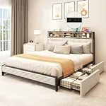 YITAHOME Queen Size Bed Frame with 