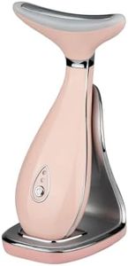 VRAIKO LILY Neck Face Massager, Face Sculpting tool, Skin Rejuvenation Device with Thermal, Triple Action LED and Vibration, for Anti-aging, Lifting and Tightening Sagging Skin (Pink)