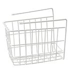 Tomaibaby Under Shelf Basket Pantry Organization And Storage Baskets Bookshelf Wire Hanging Baskets Shelves For Under Cabinet Storage (White)