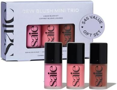 Saie Dew Liquid Blush for Cheeks Trio - Hydrating Cream Blush Stick Set with a Blendable + Buildable Formula - Skincare Infused Dewy Face Blushes for a Natural Flush - Baby, Sweetie, & Spicy (3 Count)