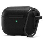 Spigen Cyrill Leather Brick Airpods Pro Cover Case Compatible with Apple Airpods Pro (Faux Leather + TPU) - Black