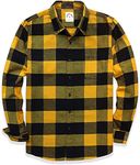 Dubinik®Mens Flannel Shirts Long Sl