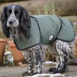 Dog & Field 2-in-1 Waterproof Dog Coat - Green. Microfiber Lined Dog Drying Coat, Winter Dog Raincoat. Waterproof Coat For Dogs, Warm Waterproof Jacket For Dogs, Machine Washable - S