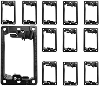 BestMounts -Low Voltage Mounting Bracket 1 Gang Multipurpose Drywall Mounting Wall Plate Bracket – (Single Gang, 12 Pack)