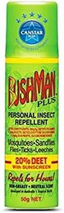 Bushman Plus 20 Percent Deet Aerosol Personal Insect Repellent, 50 grams