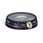 TDK DVD-RW47CBNC10-20 DVD-RW 4x 10 Pack Cakebox