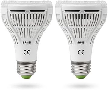 2-Pack LED Plant lamp Full Spectrum E27 15W White Plant Light for Indoor Plants LED Grow Light Growth lamp for greenhouses Indoor Gardens Flowers Vegetables Fruits