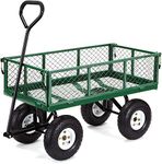 Gorilla Carts Steel Garden Cart with Removable Sides with a Capacity of 400 lb, Green