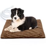 NAMOTEK Pet Heat Pad Safe Electric Heated Pad for Dogs and Cats Indoor Warming Pad with Auto Constant Temperature 50 x40cm UK Plug