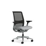 Steelcase Think Ergonomic Office Chair With LiveBack Lumbar Support, 4D Armrests, Sustainable Design Pepper