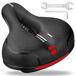 Roryimke Comfortable Bike Seat Replacement Bike Saddle Dual Shock Absorbing Ball Anti-Slip Bicycle Saddle Waterproof Bicycle Seat for Men Women Universal Fit for Exercise Indoor Mountain Road Bikes