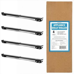 IMPRESA - XL Appliance Dolly w/ 18.5-28.75 In Extendable Slider - 770lb Capacity Appliance Rollers w/Adjustable Base for Washer and Dryer - Wheels for Kitchen Appliances & Heavy Furniture (4 Pack)