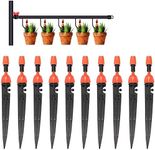 LYTIVAGEN 10 PCS Drip Irrigation Kit Water Irrigation Drippers Atomization Irrigation Sprinklers Adjustable Emitter Dripper Micro Garden Irrigation System for Agriculture Greenhouse Roof Cooling