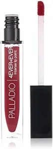 Palladio 4 Ever + Ever Intense Lip Paint, Liquid Lipstick, High Pigmented Lip Gloss, High Shine Vinyl Finish, Rich Color Coverage, Moisturizes Lips, Doe Foot Wand Applicator, déjà vu