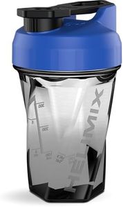 HELIMIX 2.0 Vortex Protein Shaker 500 ml (20 oz) – Portátil, Leakproof Botella Shaker Sport para Bebida Proteína y Batido – Sin bola de mezcla, látigos y grumos – Lavavajillas