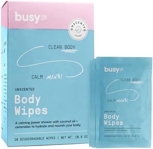 Body Wipes for Women - Armpit Sweat Wipes for Body Odor - No Rinse & Shower - Citrus, Arnica Flower, Charcoal & Glycolic Acid (10 Count (Pack of 3), Calm Line)