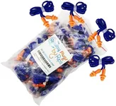 50 Pair Silicone Corded Ear Plugs Reusable - Gun Range Hearing Protection for Shooters Hunters Lawn Mower Sleeping Construction Worker Safety Sports - Bulk Shooting Ear Protection for Men Women Adult