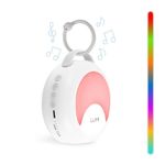 LUMI | Portable White Noise Machine | 30 Soothing Sounds | 7 Colour Night Light | Record Your Own Sounds | Sleep Timer | USB Rechargeable | Baby Sleep Aid | Sleep Sound Machine