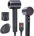 Rizzdeek High-Speed Hair Dryer, 110,000 RPM 300M Negative Ions Blow Dryer for Ultimate Shine & Frizz-Free Hair, Intelligent Thermo-Control Fast Drying,Lightweight Quiet Hair Dryer with Magnetic Nozzle
