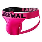 JOCKMAIL Mens Briefs Jockstrap Rainbow Comfort Men Underwear Jockstrap Men Jockstrap Athletic Supporter (L, ROSE)