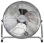 Commercial Portable High Velocity Air Circulation Floor Gym Fan 20" / 50CM - 3 Speed Tilting Chrome Finish Ideal for home office workshop garage (20 Inches)