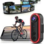 BEUDUOQI Bike Camera with Tail Light 1080P Bikes Rear View Camera - Can be Iinterconnected with Phones,Waterproof-150° Wide Angle Handlebar Bicycle Mirror Camera for Mountain Road Bike E-Bikes