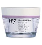 Boots No7 Beautiful Skin Day Cream 50ml For NORMAL/DRY Skin with SPF 15 5*UVA protection