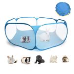 BUYGOO Hamster Playpen Animals Cage Tent, Small Animals Playpen Portable Yard Fence, Hamster Tent Pop Open Indoor Exercise Fence, Transparent Pet Playpen Animals Cage Tent Small Animal Playpen