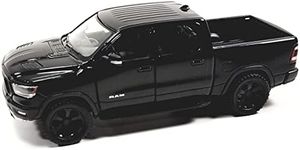 Kinsmart 2019 Black Dodge Ram 1500 Pickup Truck1/46 O Scale Diecast Truck