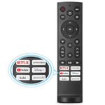 Universal Remote Control ERF3A90 for All Hisense TV Remote, Replacement Control for Hisense Android/Laser/VIDAA TVs, UHD 4K ULED Google TVs