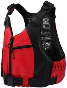 Yueta Swim Vest Adults, Adjustable Buoyancy Aid Swim Jacket for Swimming, Kayak, Paddle Sports (Red, XL/XXL)