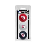 Team Golf 95705 MLB Cleveland Indians Regulation Size Golf Balls, 3 Pack, Full Color Durable Team Imprint, Navy