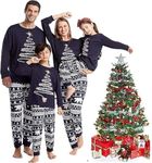 Oriental eLife Family Christmas Pyjamas Set 2024 Xmas Matching Family Pjs Holiday Party Sleepwear Jammies Loungewear Set For Unisex Adult KID