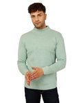 Kvetoo Men High Neck Full Sleeve Winter Woolen Sweater (L Sea Greenn)