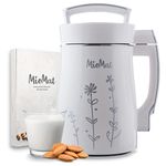 MioMat 8in1 Plant-based Milk Maker | Soy Milk, Almond milk, Oat Milk, Rice Milk, Cashew Milk, Nut Milk| + Soups, Porridges and Smoothies | FREE Recipe Book | Self-Cleaning | Raw Milk Program | Stainless Steel