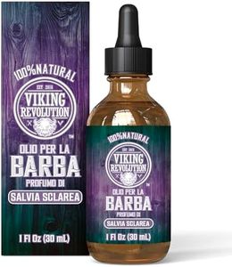 Viking Revolution - Olio Barba Uomo - Oli di Argan & Jojoba Naturali - Ammorbidsce, Liscio & Rafforza la Crescita Della Barba - Olio Barba - Profumo Naturale di Salvia Sclarea - 30 ml