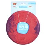 Seaflex Sailz Dog Toy Flying Disc – Machine Washable Dog Toys for Moderate Chewers – Eco-Friendly Zogoflex Toys for Dogs – Perfect for Gnawing, Fetch, Catch, Pet Training, 8.75" Large, Hibiscus