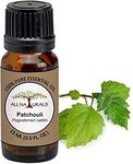 ALL NATURALS Patchouli (Indonesia) Essential Oil 100% Pure for Massage, Cracking Nails, Skin, Mosquitos, Natural Woody, Earthy & Musky Perfume - 15 mL