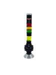 VOLCANO Bong 40cm 16 inch Black with Vibrant Red Yellow Green Rasta Design – Portable Shooter bong, Eye-Catching, and Easy to Clean 1 Piece (Rasta)