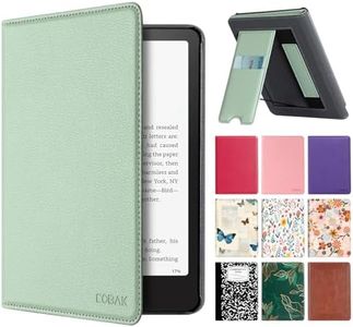 CoBak Stand Case for Kindle Paperwhite 12th Gen (7", 2024, SA568B SA569P) and Kindle Colorsoft Signature Edition – Not for 6.8" and 6" Models, Hand Strap, Auto Sleep Wake, Hard Shell, Snut Fit, Sage