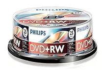 Philips DVD+RW Blanks (4.7 GB Data/120 Minutes Video, 1-4x Speed Recording, 25 Spindle)