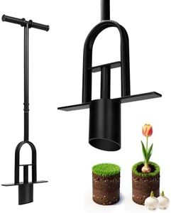 JYI&FORGE Bulb Planter Tool 34 Inch Standing, No Bend Long Handle