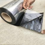 Self-Adhesive Bitumen Tape for Roof Repair,Butyl Tape Waterproof Tape Aluminum Foil Tape Sealan Tape,for Pipe/Metal/RV Awning/Roof Leak/Window Seal/Boat,Various Widths (W20cm x 3m)