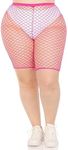 Leg Avenue Women's Lingerie Set, neon Pink, 1X-2X