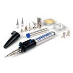 Dremel Versatip 2000 Cordless Soldering Iron - Butane Gas Soldering Kit with 6 Interchangeable Tips & 201 Soldering Tips 2-Pack, 2 VersaTip Accessories for Multipurpose Soldering