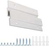 French Cleat Picture Hanger, Aluminum Z Hanger Interlocking Wall Mounting Bracket Hardware Kit Z Clips for Hanging Wall Painting, Mirrors, Panels, Artwork, Cabinet, Whiteboard (4inch-4Pairs)