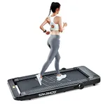 Sparnod Fitness STH-3060 (4 HP Peak) 2 in 1 Foldable Treadmill for Home Cum Under Desk Walking Pad- Slim Enough to be stored Under Bed