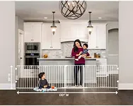 Regalo 130-Inch Super Wide Adjustable Baby Gate and Play Yard, 2-in-1, Bonus Kit, Includes 4 Pack of Wall Mounts