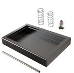 Low Profile Drip Tray One Hole Steam Tip and 9 Bar 6 Bar OPV Spring Modification Kit compatible with Gaggia Classic Pro